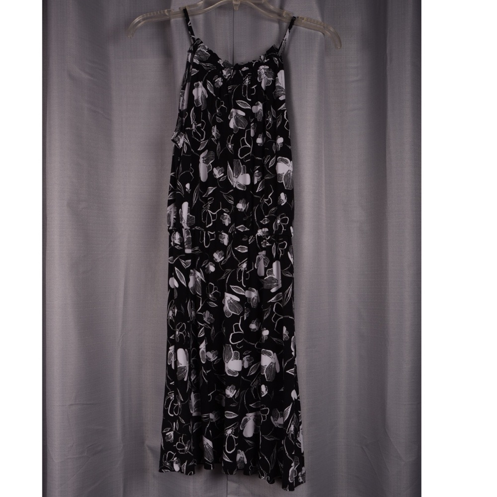 Black & White Floral Dress